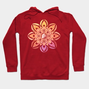 mandala Clamber drawingmandala Flutter stuffed Hoodie